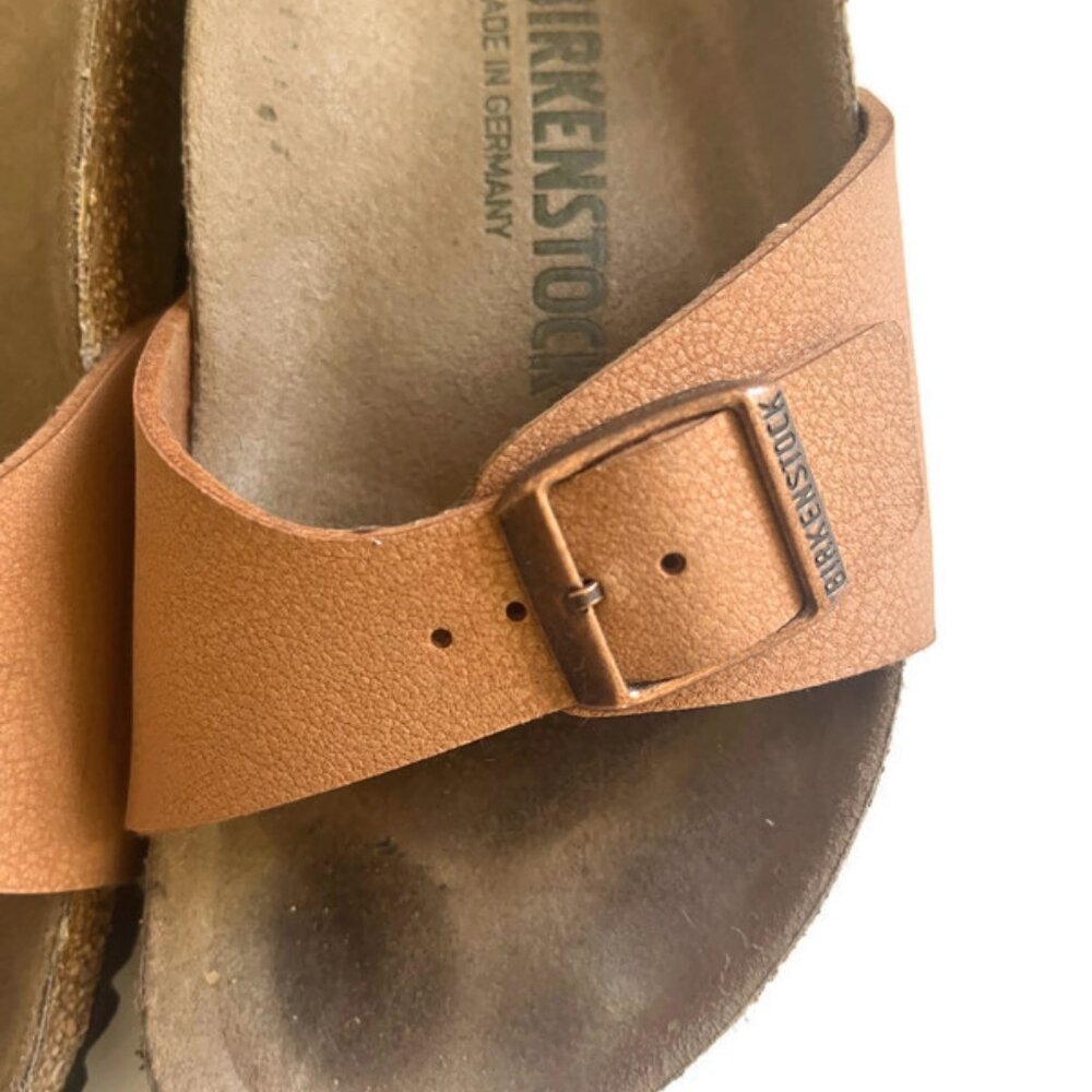 Birkenstock Tan Slide Sandals - Picture 2 of 6